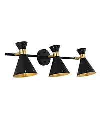 Elroy 3-Light Iron Retro Contemporary Led Track Light