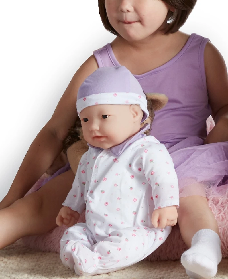 La Baby Asian 20" Soft Body Baby Doll Purple Outfit - Asian