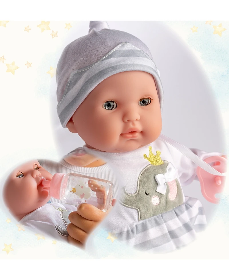 Berenguer Boutique 15" Soft Body Baby Doll Purple Outfit - Single Doll