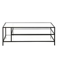 Winthrop Coffee Table with Shelves, 46" x 20"
