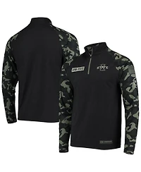 Men's Black, Camo Iowa State Cyclones Oht Military-Inspired Appreciation Take Flight Raglan Quarter-Zip Jacket