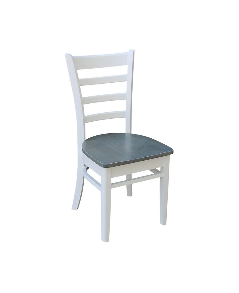 42" Dual Drop Leaf Dining Table with 4 Ladderback Chairs, 5 Piece Dining Set