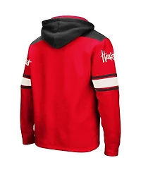Men's Scarlet Nebraska Huskers 2.0 Lace-Up Pullover Hoodie