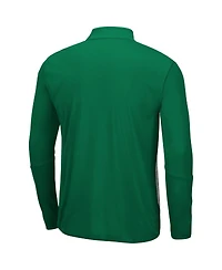 Men's Heathered Gray, Green Oregon Ducks Prospect Quarter-Zip Jacket