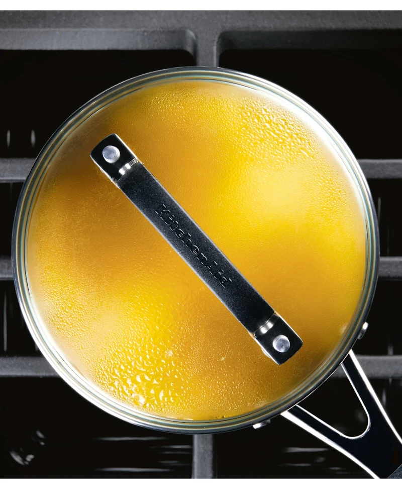 KitchenAid Stainless Steel 2 Quart Induction Sauce Pan with Measuring Marks and Lid