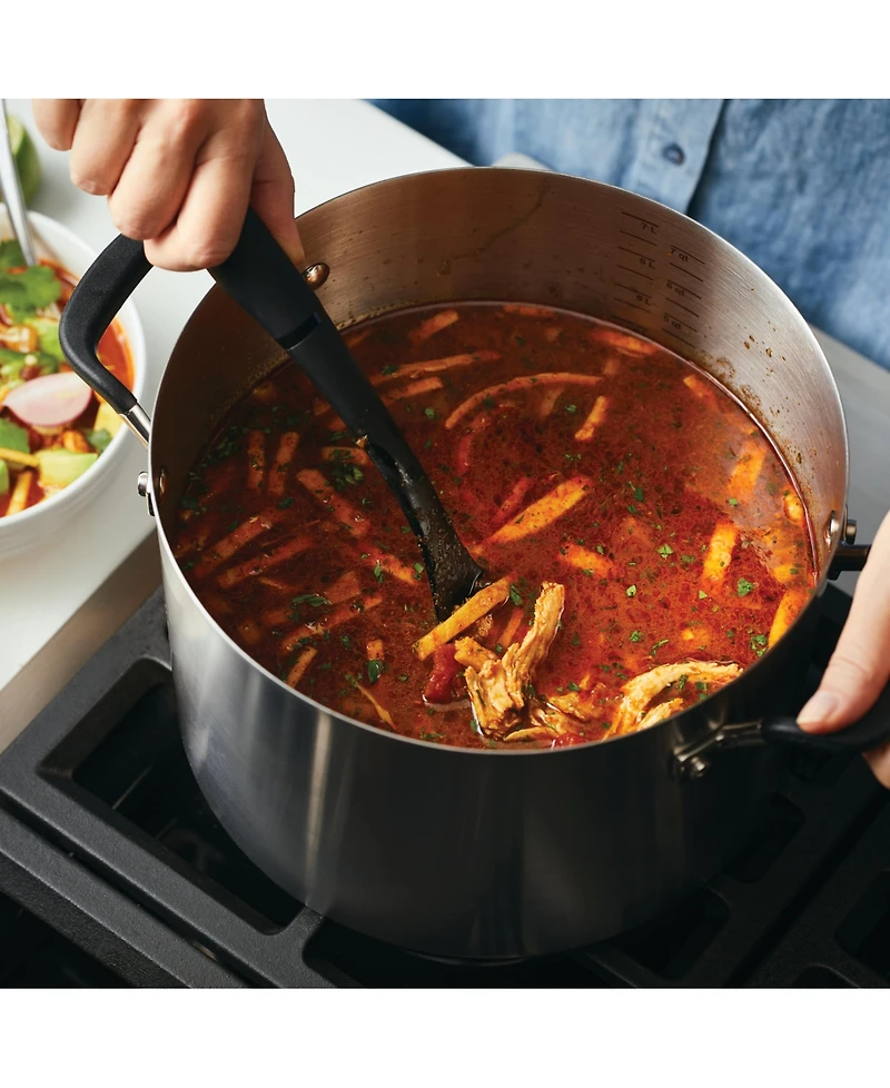 KitchenAid Stainless Steel 8 Quart Induction Stockpot with Measuring Marks and Lid