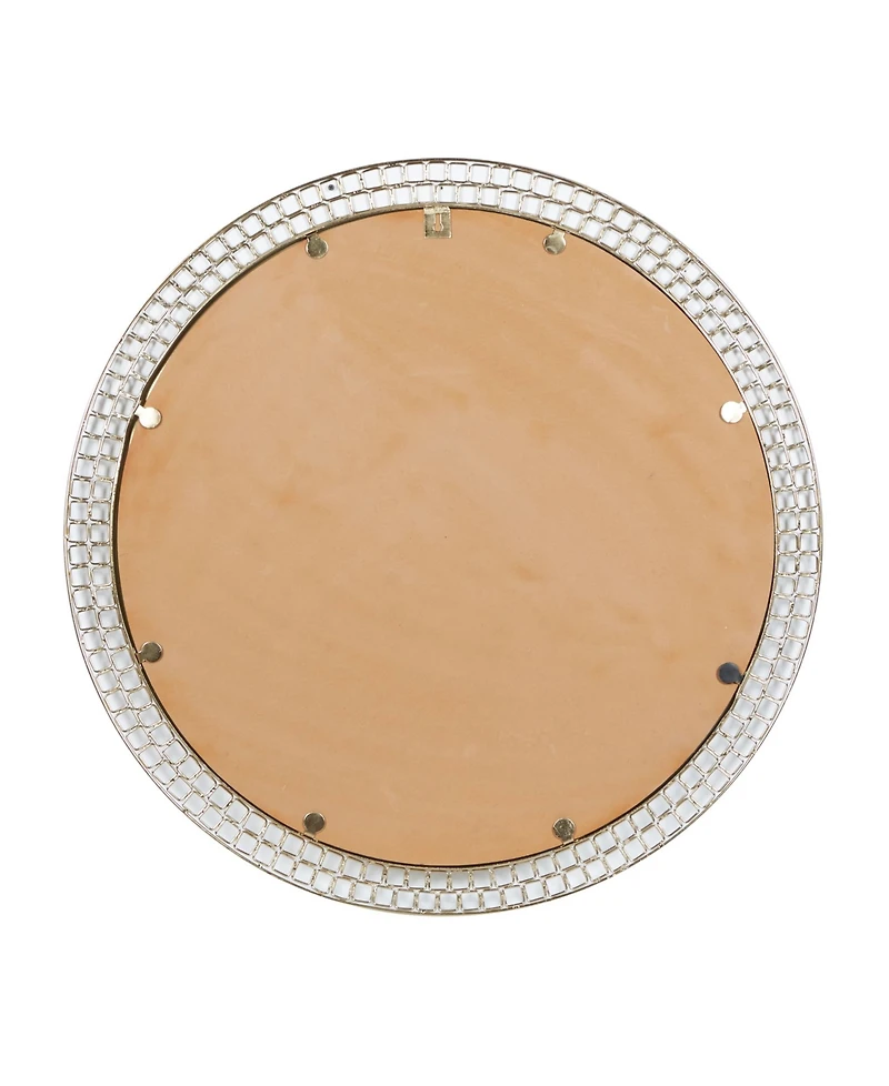 Metal Contemporary Wall Mirror, 37" x 37"