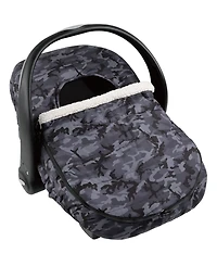 The Peanutshell Car Seat Cover, Winter Carseat Canopy, Car Seat Cover for Baby Boys, Black Camo