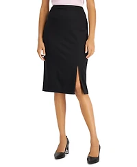 Tahari Asl Women's Front-Slit Back-Zip Pencil Skirt