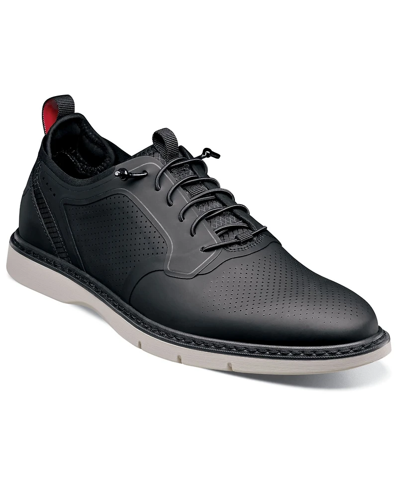 Stacy Adams Men's Synchro Plain Toe Elastic Lace Shoes