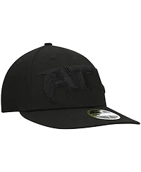 Men's Black Atlanta Falcons Alternate Logo Black on Black Low Profile 59FIFTY Ii Fitted Hat