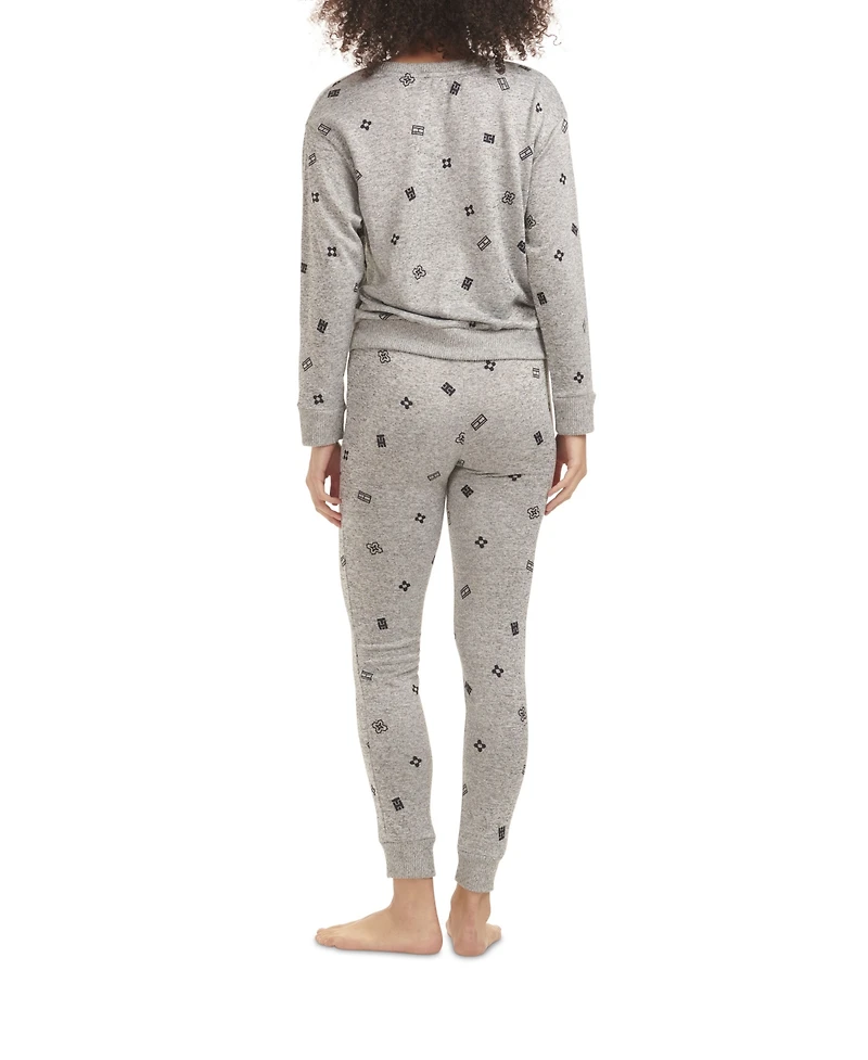 Tommy Hilfiger Women's Hacci Printed Pajama Set