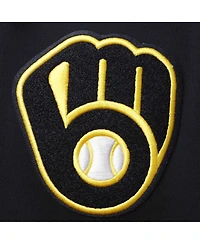 Men's Navy Milwaukee Brewers Team Logo Pullover Hoodie