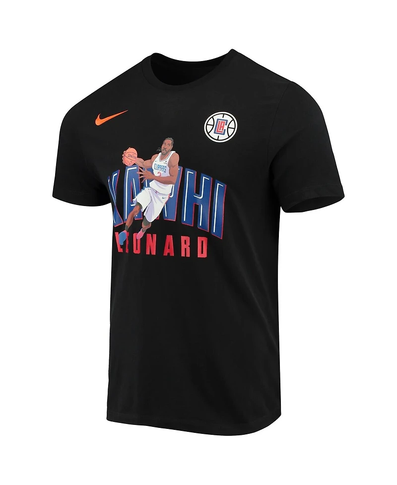 Men's Kawhi Leonard Black La Clippers Hero Performance T-shirt