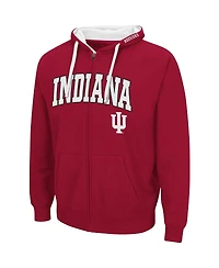 Men's Cardinal Indiana Hoosiers Big and Tall Full-Zip Hoodie