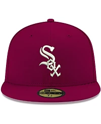 Men's Cardinal Chicago White Sox Logo 59FIFTY Fitted Hat