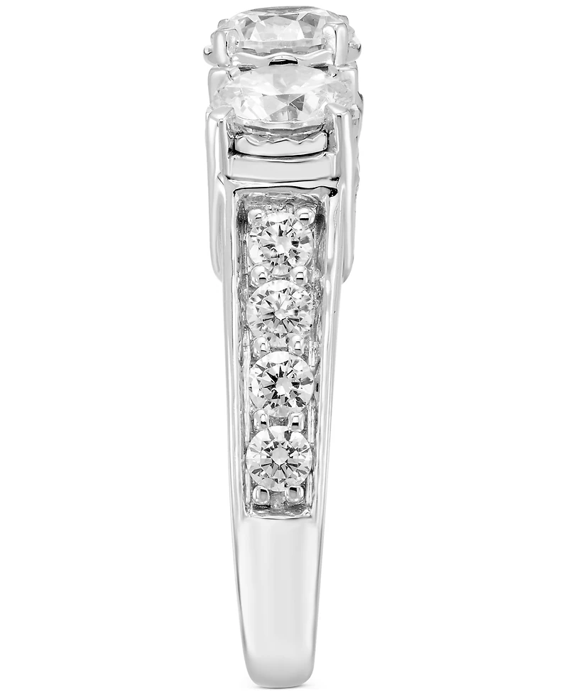 Diamond 3-Stone Ring (3 ct. t.w.) in 14k White Gold