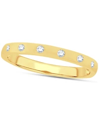 3-Pc. Set Diamond Tri-Tone Stack Rings (1/5 ct. t.w.)