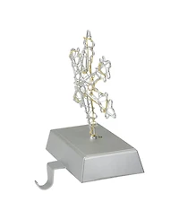 7.5" Led Lighted Wired Snowflake Christmas Stocking Holder