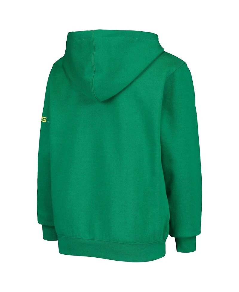 Big Boys Green Oregon Ducks Logo Pullover Hoodie