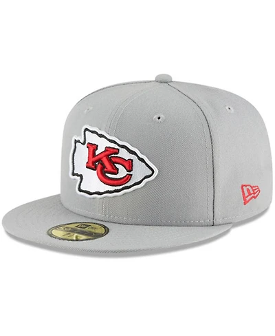 Men's Gray Kansas City Chiefs Omaha 59FIFTY Hat