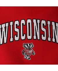 Big Boys Red Wisconsin Badgers 2-Hit Team Pullover Hoodie