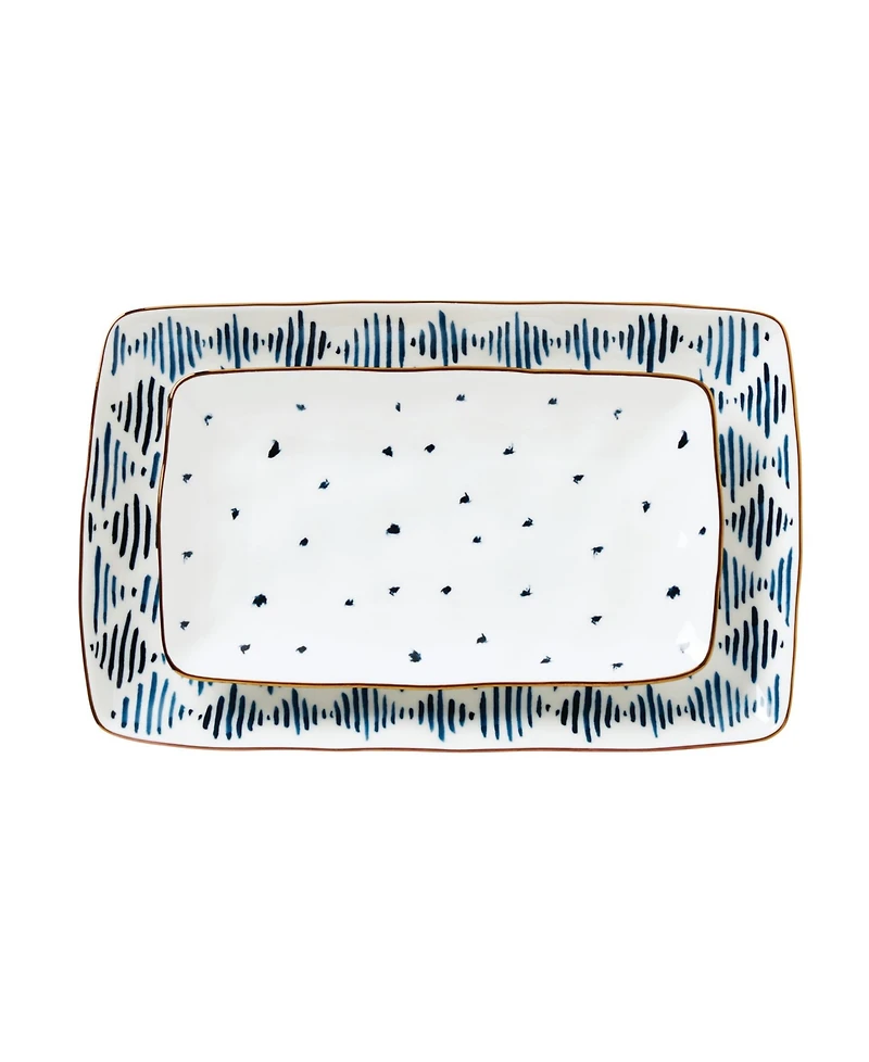 Lenox Blue Bay 2 Pc. Porcelain Nesting Platter Set
