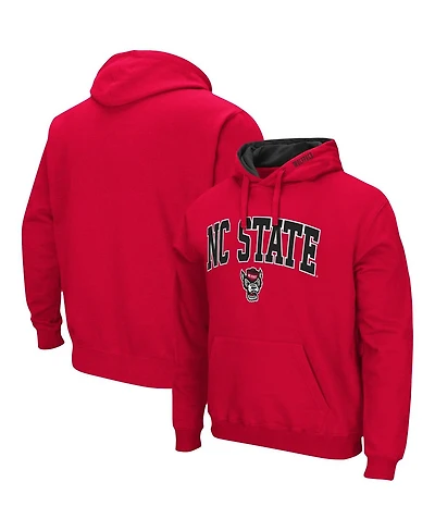 Men's Colosseum Nc State Wolfpack Arch & Logo 3.0 Pullover Hoodie