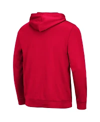 Men's Colosseum Red Texas Tech Raiders Lantern Pullover Hoodie