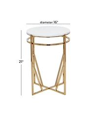 Iron Contemporary Accent Table
