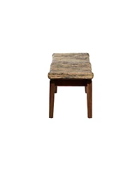 Mahogany Contemporary Bench