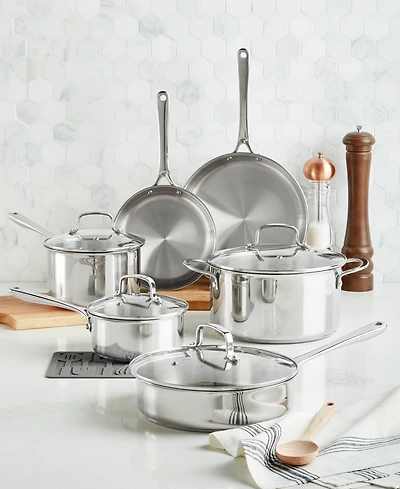 The Cellar Stainless Steel 11-Pc. Cookware Set, Exclusively at Macy's