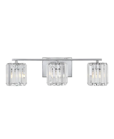 Coco Prism Vintage-like 3-Light Classic Glam Led Vanity Light