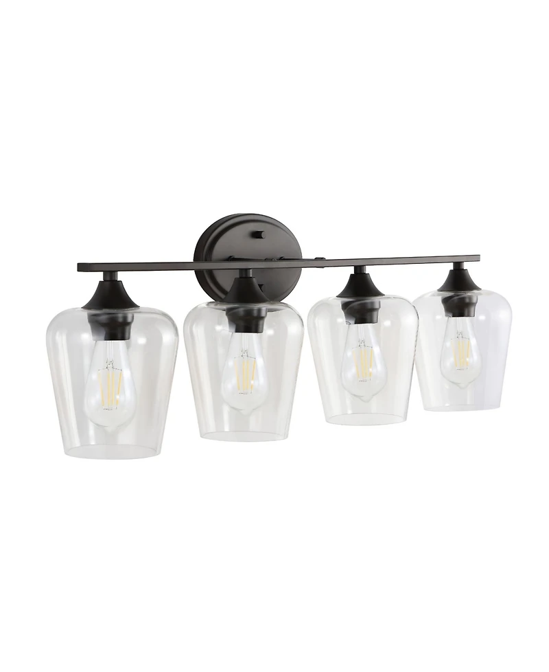 Jonathan Y Jayne 4-Light Cottage Rustic Led Vanity Light
