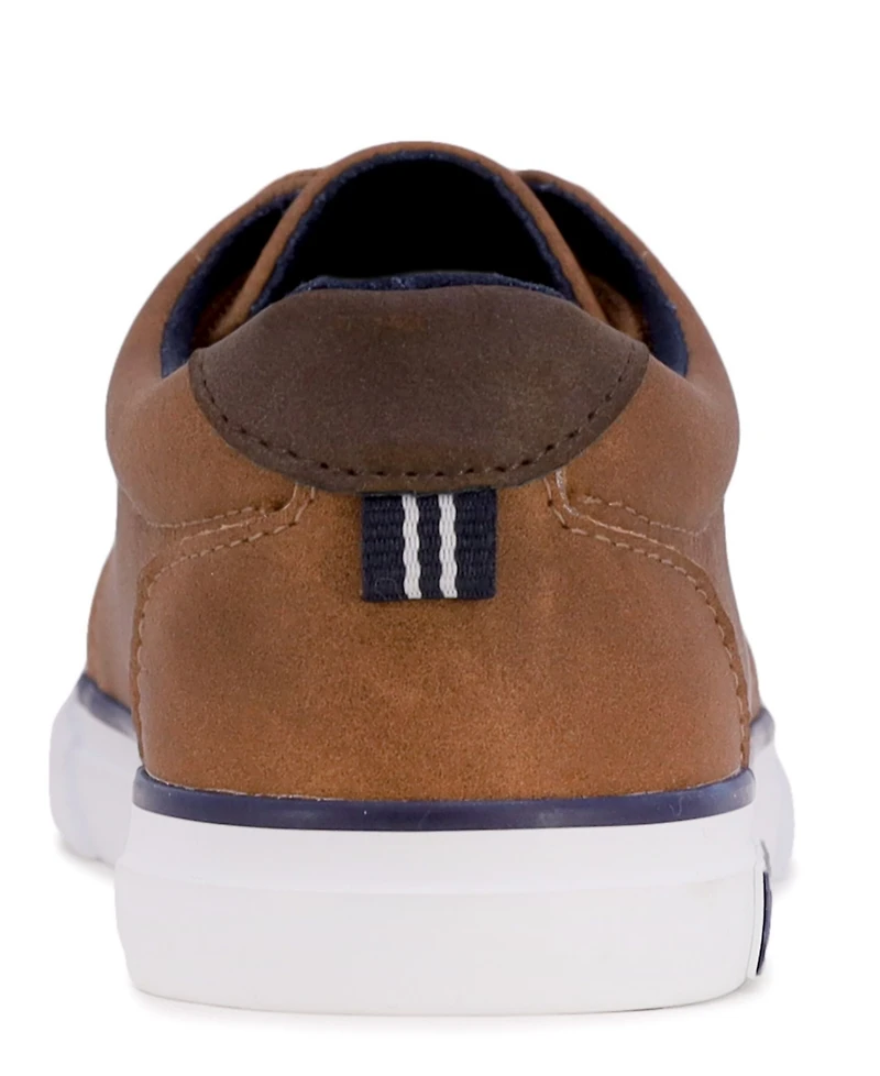 Nautica Little and Big Boys Lace Up Vulcanized Sneaker