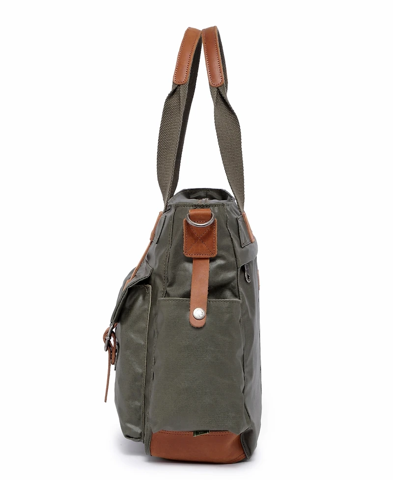 Tsd Brand Urban Light Coated Canvas Tote Bag