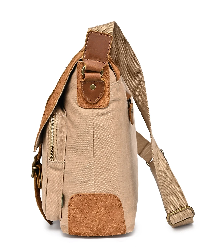 Tsd Brand Valley Oak Canvas Messenger Bag
