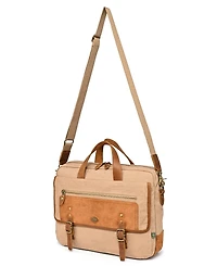 Tsd Brand Valley Oak Canvas Brief Bag