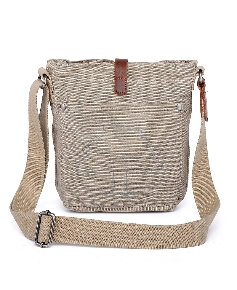 Tsd Brand Forest Canvas Crossbody Bag