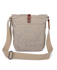 Tsd Brand Forest Canvas Crossbody Bag