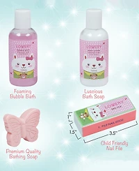 Kids Bubble Bath Spa Bag Watermelon Girls Bath Set, 5 Piece