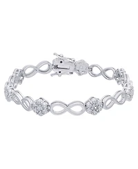 Diamond Accent Infinity Link Bracelet