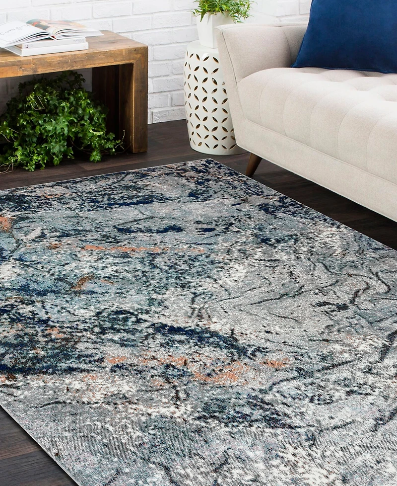 Closeout! Lr Home Tempest Abstract Arctic Glacier 5' x 7'6" Area Rug
