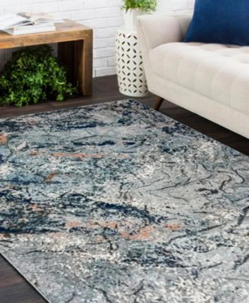 Closeout Lr Home Tempest Abstract Arctic Glacier Area Rug