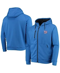 Men's Dunbrooke Royal New York Giants Shag Tri-Blend Full-Zip Raglan Hoodie