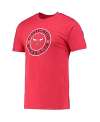 Men's Concepts Sport Black, Red Chicago Bulls T-shirt and Shorts Sleep Set