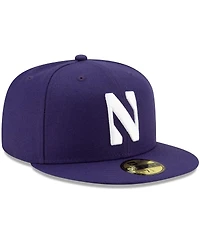 Men's New Era Purple Northwestern Wildcats Primary Team Logo Basic 59FIFTY Fitted Hat