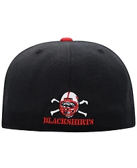 Men's Top of the World Black, Scarlet Nebraska Huskers Team Color Two-Tone Fitted Hat