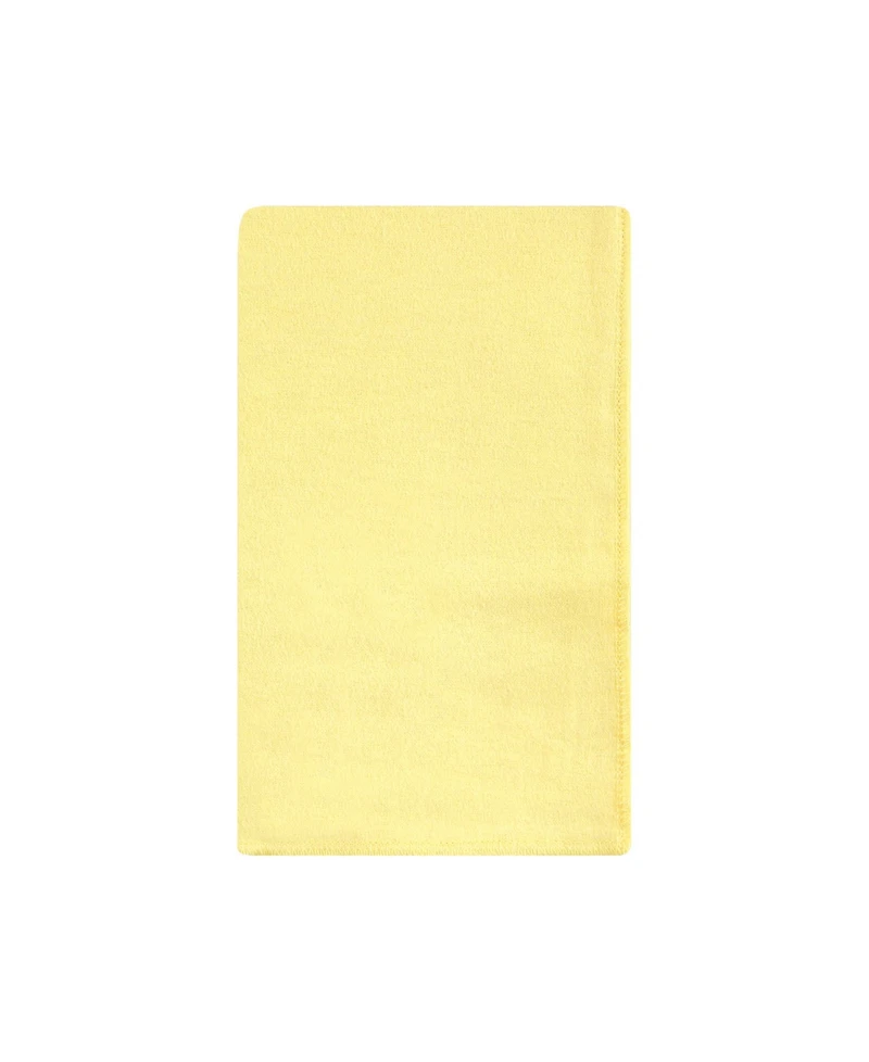Hudson Baby Infant Girl Cotton Flannel Burp Cloths, Citrus Orange, One