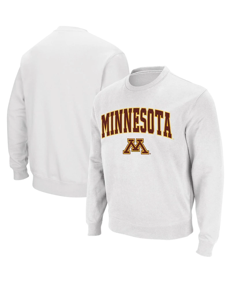 Colosseum Men's Minnesota Golden Gophers Arch & Logo Crew Neck Sweatshirt